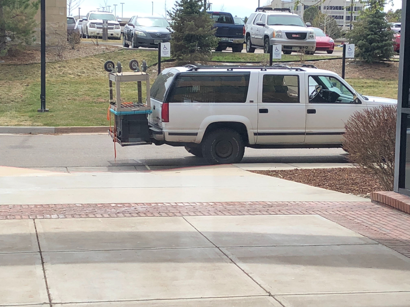 Illustration for article titled the red painted curb is for loading and unloading only